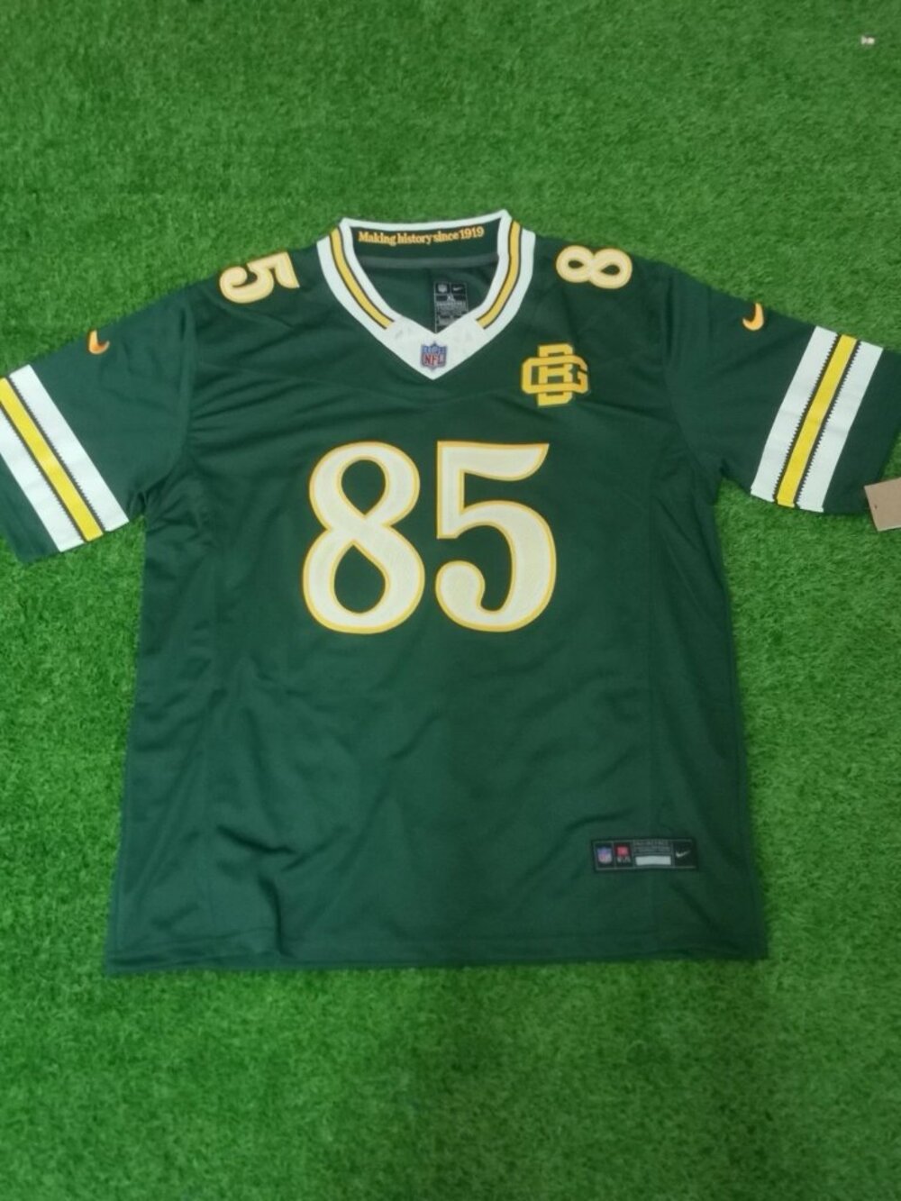 Tucker Kraft Green Stitched Jersey Vapor